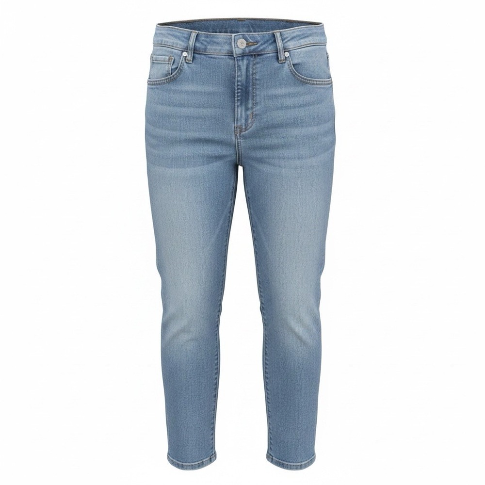 Style & Co Jeans Womens 6P Blue Straight Leg Stretch Denim Style Casual 28x26